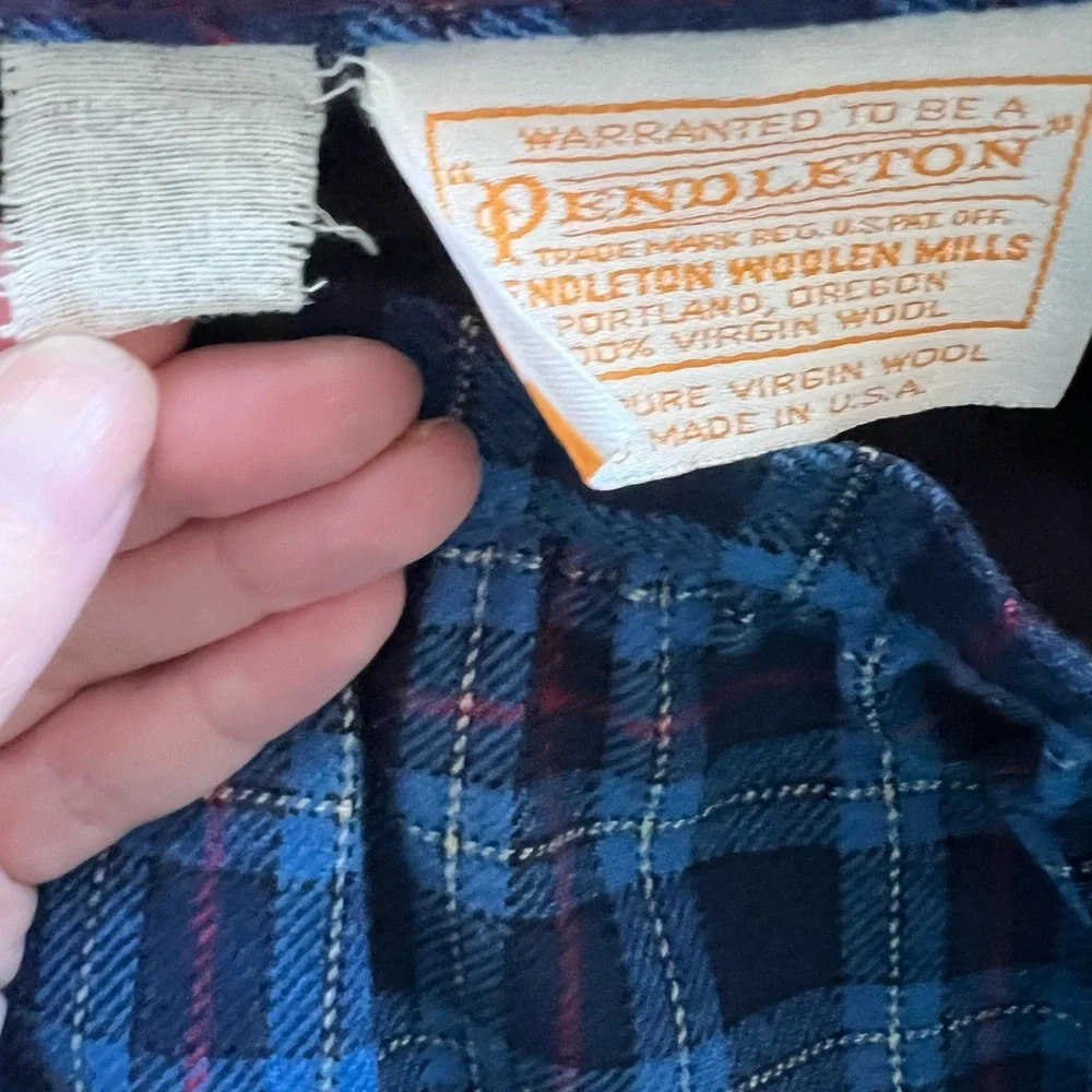 Vintage Pendleton Wool Plaid Skirt - Picture 5 of 5